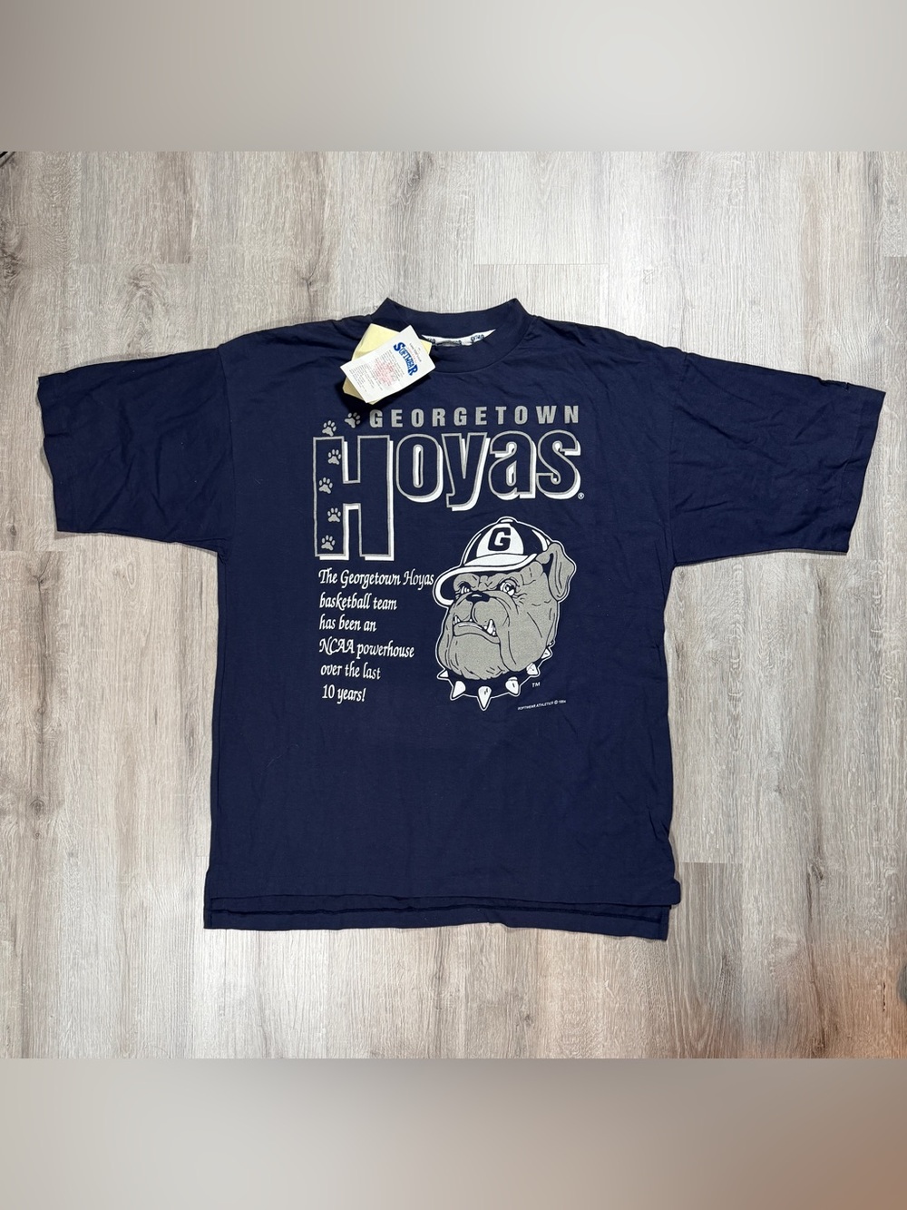 Vintage 1994 Georgetown Hoyas Basketball T-Shirt XL New w/ Tags